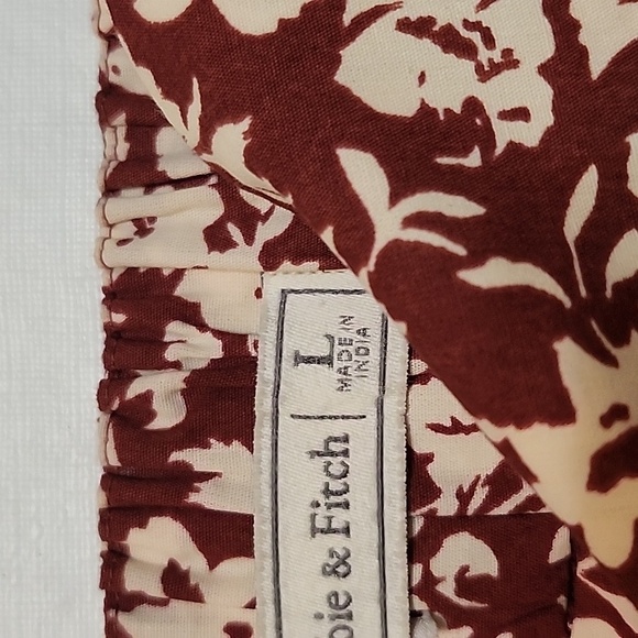 Abercrombie & Fitch Floral Mini Dress - Red and White - Picture 7 of 7